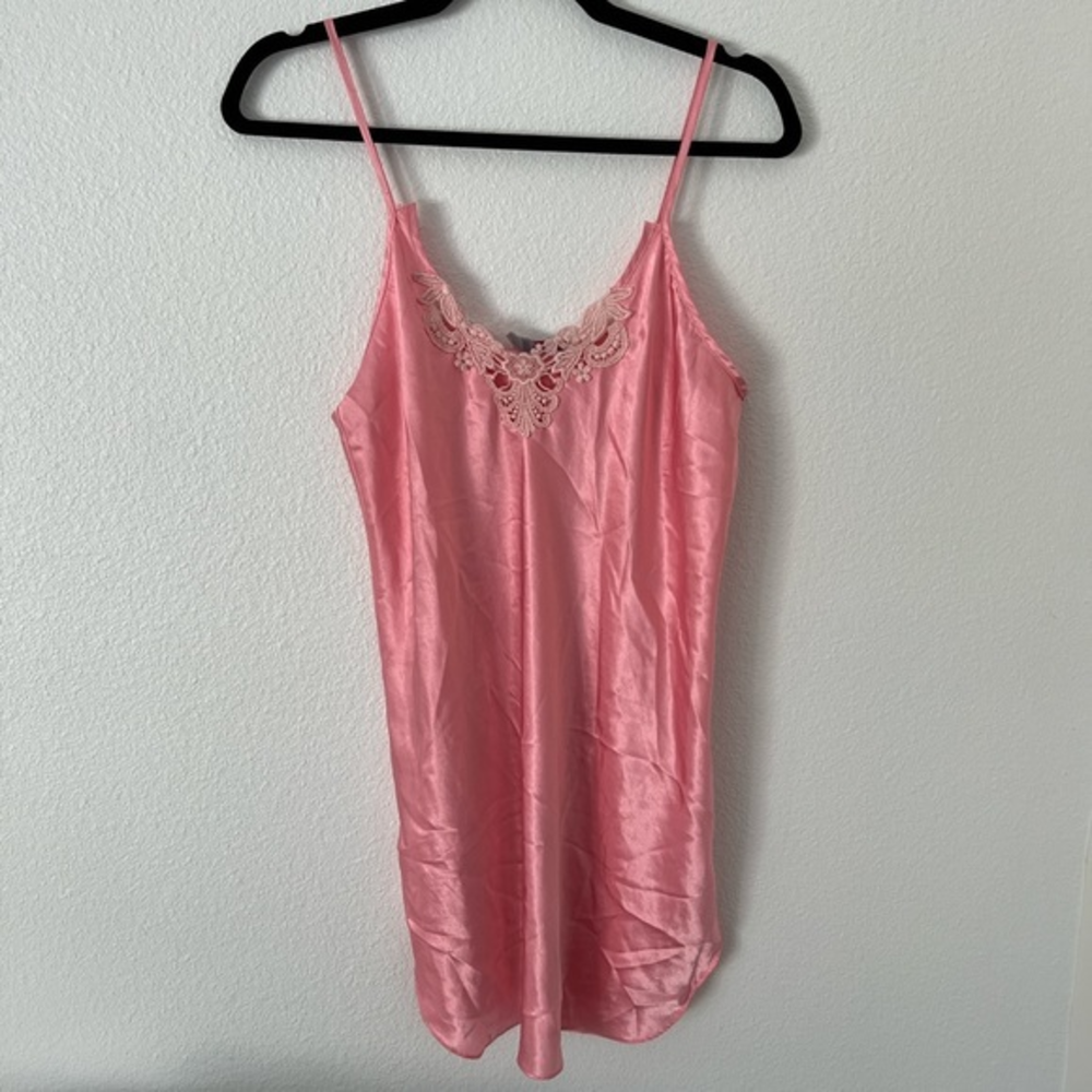 Vintage LA Intimates‎ Pink Lace Slip Dress